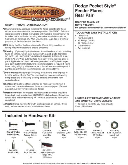 Installation Manual